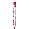 thumbnail image 1 of SuperStroke Zenergy Flatso 3.0 Golf Putter Grip with No Taper Enhanced SPYNE Technology, New Multi-Zone Texturing and Tech-Port, White/Red, 1 of 1