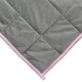 thumbnail image 2 of Reversible Weighted Anti-Anxiety Blanket - Grey/Pink - 20lb, 2 of 6