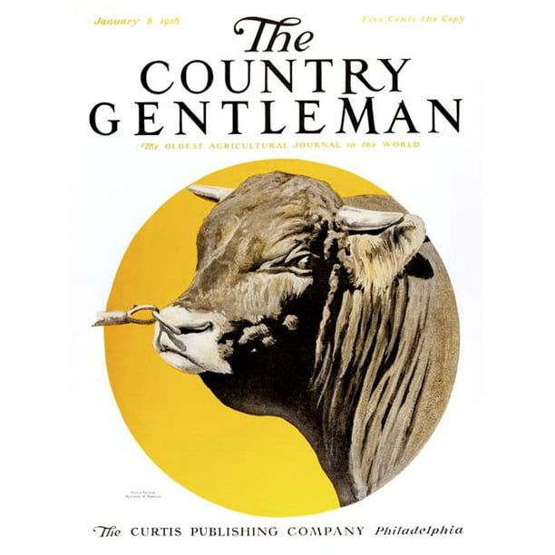 Posterazzi DPI12272392 Couverture du Magazine Agricole Country Gentleman du Début du 20ème Siècle Affiche Imprimée - 13 x 17 Po.