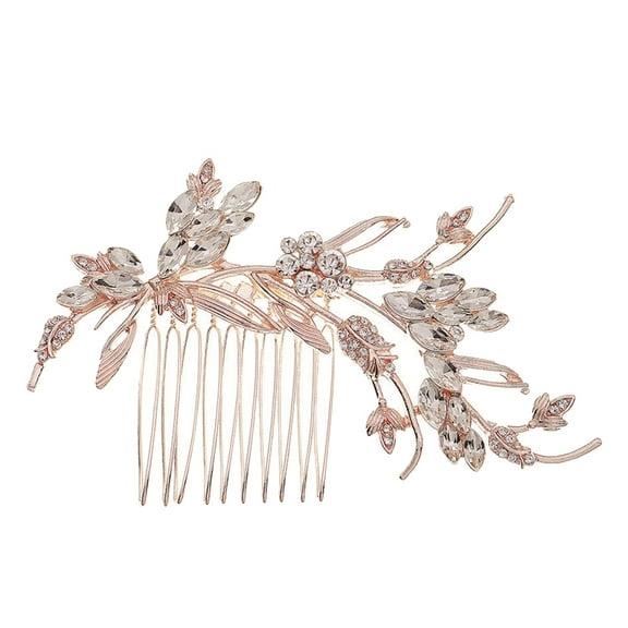 LIFKOME Stylish Hair Comb Rhinestones For Evening Party Women 1Pack 4.3X2.6X0.4In