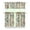 White, variant on 3 PCS Kitchen Curtains Set with Apple Print - Red Green Cute Cartoon Fruit Pattern Design, Semi-Sheer Farmhouse Tier Curtains & Valance for Small Windows, Rod Pocket Window Treatment Panels