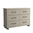 thumbnail image 2 of FESTIVO Spacious and Stylish 52" Extra-Wide 6-Drawer Dresser - Beige, 2 of 8