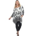 thumbnail image 2 of Plus Size Paisley Scoop Neck Tunic Top with Pockets, 2 of 6