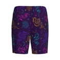 thumbnail image 2 of Lsque Colorful Snake Mens Sleep Pajama Shorts,Short Pajama Pants, Cotton Ultra-Soft Knit-Large, 2 of 9