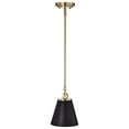 thumbnail image 5 of Nuvo Lighting Dover 1 Light Small Pendant Black with Vintage Brass, 5 of 6