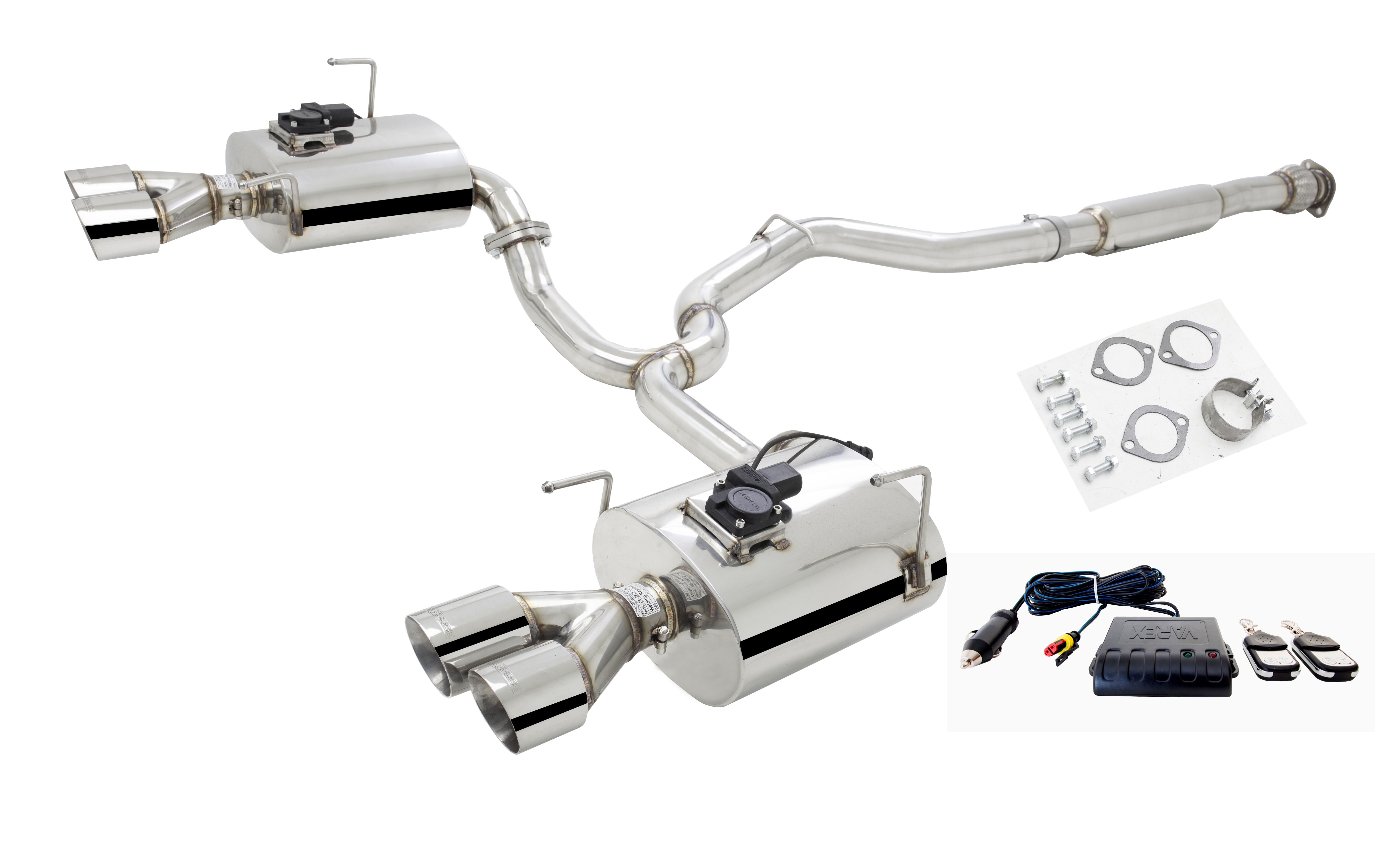 XForce ESSW27VMKCBS Stainless Steel 3" High Flow CatBack Exhaust