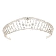 thumbnail image 1 of Shisuyan Bridal Tiara Rhinestone Crown Silver 1Pcs 5.7x1.4in, 1 of 8