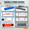 thumbnail image 3 of KFFKFF Canine Agility Prep Kit, 7-Piece Collection with Modifiable Hurdles, Sextet Weaving Rods, Dual Passageways, Hoop Leap, Resting Square, Trio Flying Discs, Signal Device, Collapsible Dish, 3 of 9
