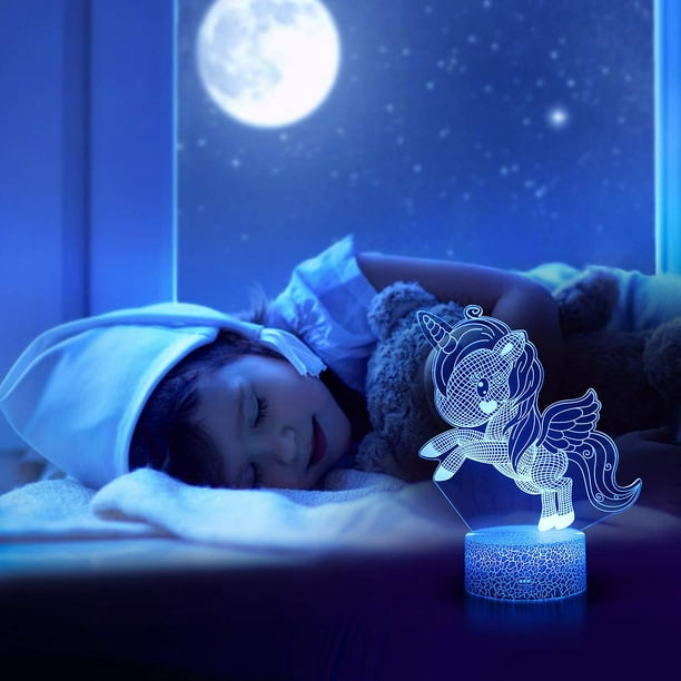 Veilleuse bébé - Veilleuse Licorne et lampe de chevet enfant – Une