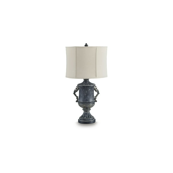 Signature Design by Ashley Morvanford Table Lamp, Antiqued Black, 31" Tall, Traditional Accent Lighting