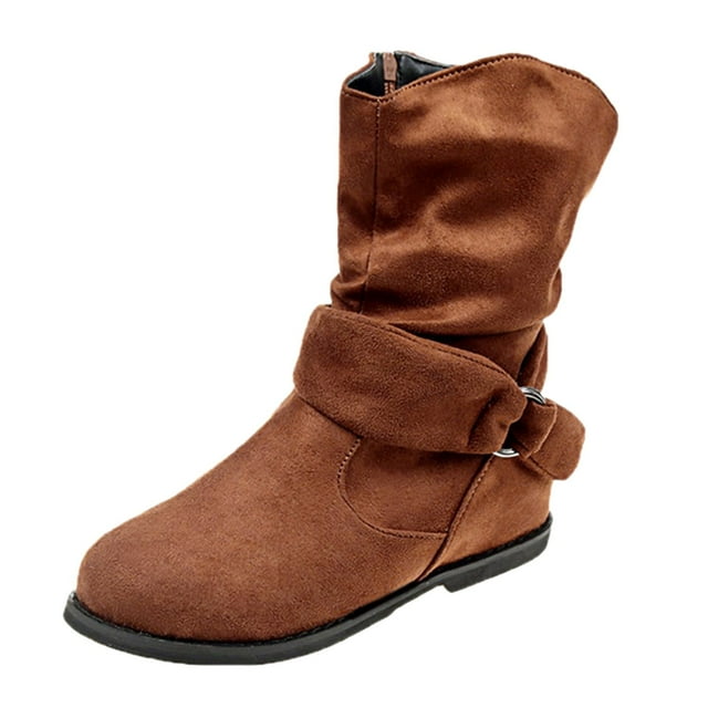 Bottines Rétro pour Femmes & Bottines à Talon Bas d'Hiver pour Femmes Talons Élégants à Fermeture Éclair Mode Bottines Courtes Respirantes pour Femmes à Talon Bas Lacées pour Femmes