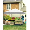 thumbnail image 4 of WPOND 10'x10' Pop Up Canopy Tent, Waterproof and UV Protection, 4 Sandbags,Instant Portable and Adjustable Shelter for Deck, Backyard, Garden, Patio,Lawns,Outdoor Activities, White, 4 of 7