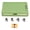 Green, variant on LAZIOEGR Rolling Toy Storage Bin with Lid and Wheels Children Building Blocks Organizer Foldable Household Chest Box Orange Color Safe Reliable Large Capacity Storage Solution (18.5 inches / 47 cm)