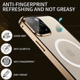 thumbnail image 2 of Elehold Clear Case for iPhone 14 Pro Max Transparent Crystal Clear Plating Edge Hard PC Back Magnetic Absorption MagSafe Camera Lens Protector Shockproof Slim Case For iPhone 14 Pro Max,Gold, 2 of 7