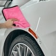 thumbnail image 3 of Toalla de microfibra para secado de Coche Unique Bargains Extra Grande 80x60cm Gris Rosa 2uds, 3 of 7
