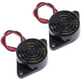 thumbnail image 1 of 4 PCS Buzzer Alarm Electronic Beep Buzzer DC 3V 12V 24V Active Piezo Buzzer 100dB Tone Alarm Ringer Continous Sound, 1 of 5