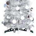 thumbnail image 3 of Árbol de Navidad VidaXL desplegable PET plateado 180 cm para interiores y exteriores, 3 of 7