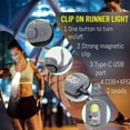thumbnail image 2 of 2pcs Outdoor Night Running Lights, Usb Rechargeable Jogging Light, 5 Lighting Modes Walking Light, 2 of 5