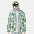 thumbnail image 3 of Xecao Lilies Flowers for Sun Shirt-A lightweight, hoodie-style long-sleeve UV protection garment designed for other outdoor activities., 3 of 9