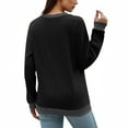 thumbnail image 5 of Wensltd Women's Long Sleeve Sweatshirt Casual Loose Tops Fall Women Tees, 5 of 5