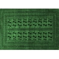thumbnail image 1 of Ahgly Company Indoor Rectangle Persian Emerald Green Traditional Area Rugs, 2' x 4', 1 of 4