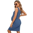 thumbnail image 2 of Women's Maternity Tank Dresses Sleeveless Pregnancy Dresses, 2 of 6