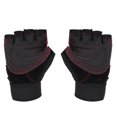 thumbnail image 3 of Levantamiento de pesas Guantes de gimnasio Entrenamiento Fitness Muñequera Entrenamiento Ejercicio Deportes (Negro M), 3 of 5
