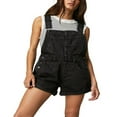thumbnail image 1 of Combinaison en Denim à Bretelles Réglables pour Femmes avec Poches, 1 of 8