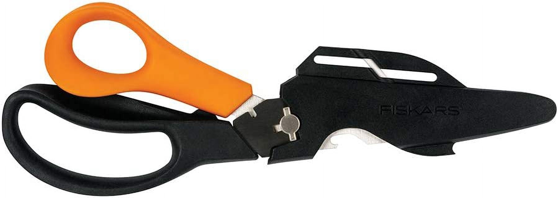 Fiskars Multi-Purpose Garden Shears - Adjustable Steel Handle - Black — Residential Use, Standard Application