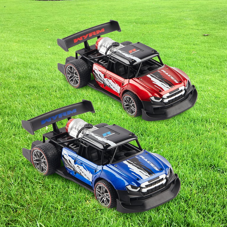 Remote Control Car RC Drift Car 1:16 Scale 4WD 18KM/H High Speed Model  Vehicle 2.4GHz with LED Lights Spray Rubber Tire Racing Sport Toy Car for