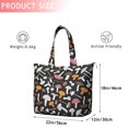 thumbnail image 4 of Colorful Mushroom Mixed Black Pattern Travel Tote Bags for Women Carry On,Large Weekender Bags for Women Travel,Multi Functional Duffle Bag for Work,Shopping,Sports, 4 of 5