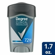 Degree Clinical Protection Men's Antiperspirant Deodorant Stick Clean Scent Prescription-Strength