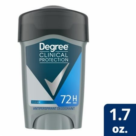 Degree Clinical Protection Men's Antiperspirant Deodorant Stick Clean Scent Prescription-Strength