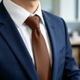 thumbnail image 4 of Frnrwgo Men's Classic Solid Satin Necktie, Formal Business Wedding Party Dress Accessory, 4 of 5
