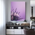 thumbnail image 4 of Kdxio Lavender Roses Arrangement Pattern Canvas Wall Art 12x16 Inches - Waterproof HD Print Solid Wood Frame for Living Room & Bathroom,Vertical, 4 of 8