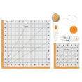 thumbnail image 2 of Fiskars Quilting Essentials 5 Piece Set: Rotary Cutter, Thread Snips, Measuring Tape, and 2 Rulers, 2 of 7