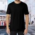thumbnail image 4 of Men’s 100% Cotton T-Shirt – Soft, Breathable, Casual Fit, S-3XL, Black, 4 of 6