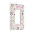 thumbnail image 2 of ZICANCN Outlet Covers Wall Plate, Spaceships Rocket Ships Planets Light Switch Cover Decorative, Duplex Toggle Combo 1-Gang, 2 of 9
