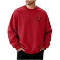 thumbnail image 1 of Ceisia Men Casual Fashion Print Round Neck Pullover Long Sleeve Sweatshirt Gift, 1 of 5