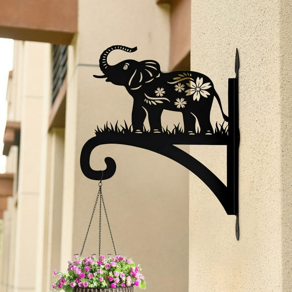 IMossad Outdoor Metal Chandelier – Iron Flower Basket Hanging Hook for Balcony, Courtyard & Birdcage