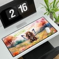 thumbnail image 3 of Welcome Spring Fairy Boykin Spaniel in Flower Meadow Desk Mat Full Keyboard Mouse Pad Dog Lover Large Mousepad - 13002, 3 of 5