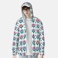 thumbnail image 4 of Kdxio Tulips Flowers Print Women Men Sun Protection UPF 50+ Jackets Zip Up Long Sleeve Hoodie Hiking Lightweight with Pockets, 4 of 8