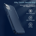 thumbnail image 3 of Entronix Heavy Duty Sleek Case for iPhone 16e, Shockproof AntiDrop Hybrid Protection, Blue, 3 of 5