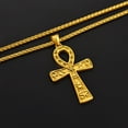 thumbnail image 6 of ChainsProMax Mens Stainless Steel Ankh Cross Necklace, Egyptian Jewelry, 6 of 8