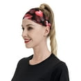 thumbnail image 4 of Wukai Ladybugs and Red Hearts Sports sweatband,Men & Women Sweatband Headband for Running, Cross Training, Racquetball, Working Out, 4 of 7