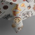 thumbnail image 4 of Brown Mushroom Pinecone Grey Pattern Rectangle Tablecloth 60"x102",Waterproof Polyester Rectangle Table Cloth, Wipeable Spillproof Polyester Tablecloth for Dining, Camping, Indoor and Outdoor, 4 of 6