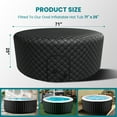 thumbnail image 2 of Outdoor Inflatable Hot Tub for 2-4 Person Round Thickened Insulation Cover(NOT Include Tub), Energy Efficient Hot Tub Insulated Thermal Cover Full Coverage for Keeping Warm Extra Insulation Dustproof, 2 of 7