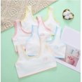 thumbnail image 4 of Wuxian Girls Bras Crop Top Bra Seamless Sports Bra Training White Teen Bra Camisole Style Lightweight Seamless Kids Bra,Beige, 4 of 8