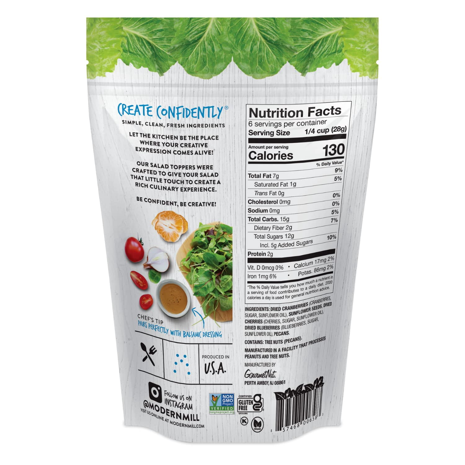 Modern Mill Salad Topper Summer Symphony 6 Oz Pouch, Pack of 6