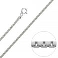 thumbnail image 4 of LeCalla 925 Sterling Silver Chain Necklace for Women Lightweight 1MM Box Chain Necklace 18" Inch Jewelry Gifts for Womens, 4 of 7